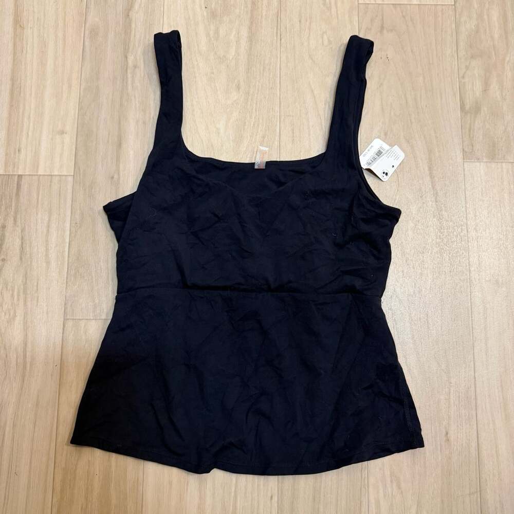 NWT Free People FP Movement Never Better Long Tank Black Size M